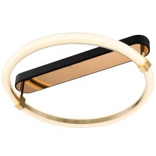 Φωτιστικό Οροφής LED 29W 1800lm 230V Θερμό Φως σε Μαύρο-Χρυσαφί 955FELIX3029